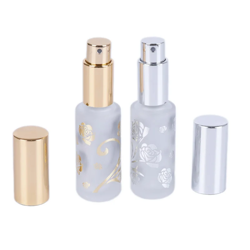Portable 12ml Frosted Glass/ Metal Perfume Bottles Empty Spray Atomizer Refillable Bottle Scent Case With Travel Size New | Красота и