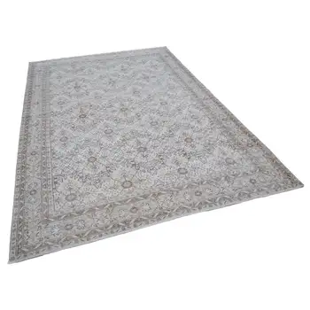 

208x308 Cm Beige Handmade English Vintage Area Rug-7x10 Ft