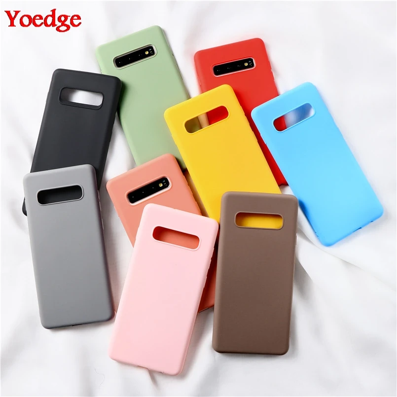 

Macaron Candy Color Silicone Case For Samsung Galaxy A40 A50 A70 A10 A20 A20E A30 A60 S8 S9 S10 Plus S10E M10 M20 M30 M40 Cover