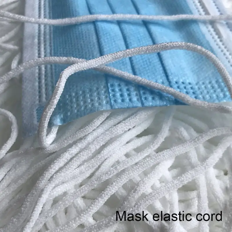 

100M Disposable Mask Rope Ear Strap Rope Elastic Ear Rope Elastic Rope Mask Elastic Band 3mm 2.5mm