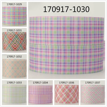 

Winsome 50 Yards 16mm-75mm Chequer Colorful Printed Grosgrain ,FOE Ribbon