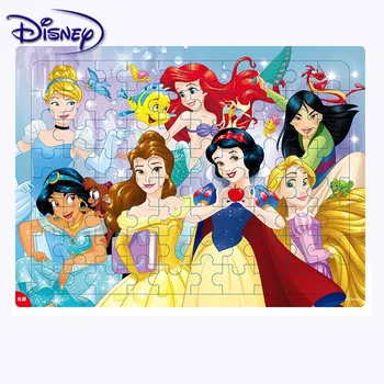 

Disney wooden frame puzzle ice/princess 96 piece wooden puzzle children early education box puzzle jigsaw puzzle toy