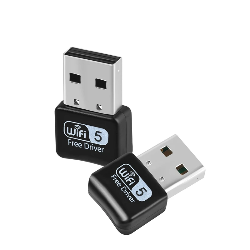USB WiFi адаптер, 600 Мбит/с двухдиапазонный 2,4G/5,8G беспроводной адаптер, мини беспроводная сетевая карта WiFi ключ для ноутбука/рабочего стола/P
