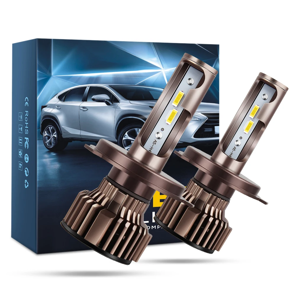 

Mini H4 Led H7 with Lumileds CSP 6000K LED 10800LM 30W/set Lampada H1 Bulb HB3 9005 9006 hb4 Fog Light 6000K H8 H11 6000K