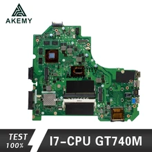 Akemy K56CB материнская плата для ноутбука ASUS K56CB K56CM K56C K56 S550CM S550C Тесты оригинальная материнская плата I7-CPU GT740M