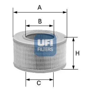 Фильтр воздушный Saab 9-5 2.0-3.0TiD 97 UFI 27.354.00