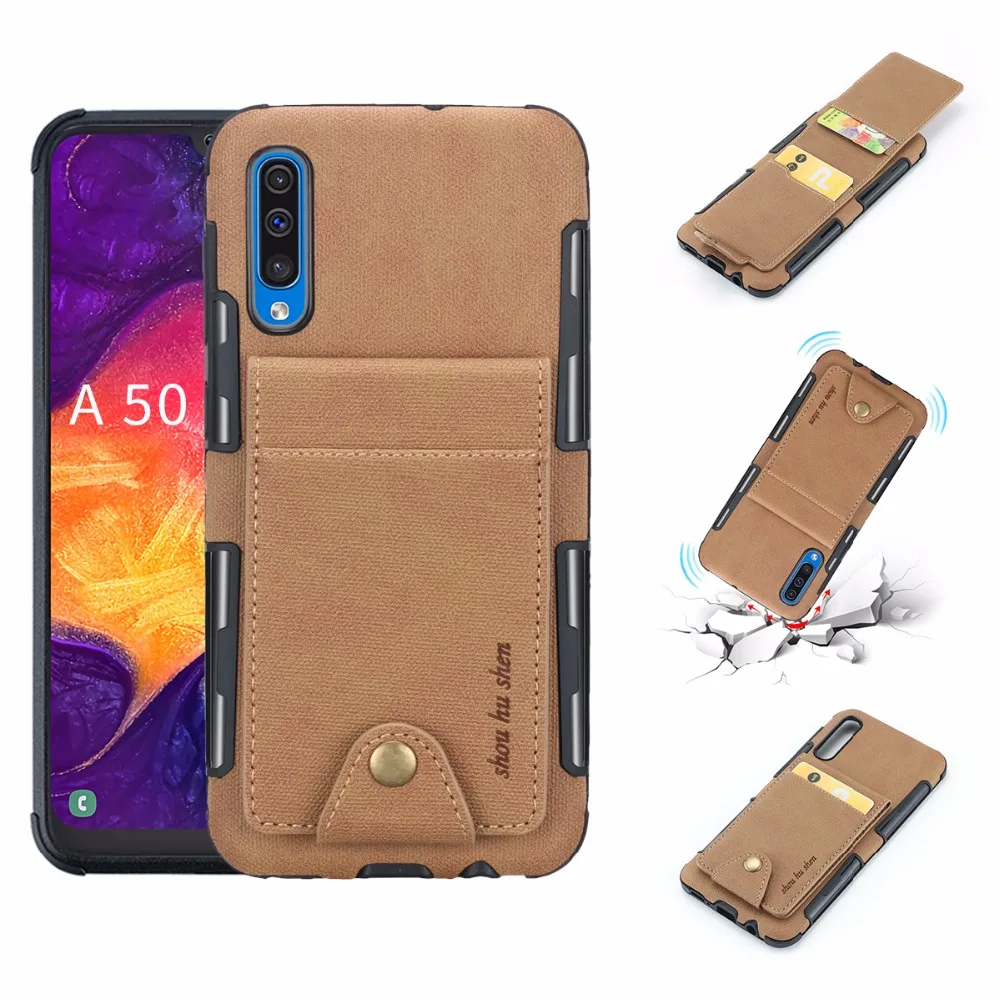 Откидной бумажник с отделением для карт кожаный чехол для телефона samsung A3/A5/A7/J5/J7 J4/J6/J7/J8/A7/A8/A9 S10 Plus
