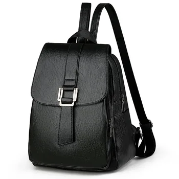 

2020 Women's Bag New Black Backpack Large Capacity Casual Bag