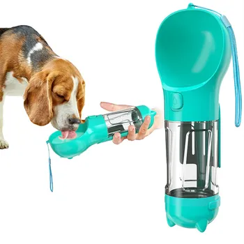

2 In 1 Portable Pet Dog Water Bottle with Poop Shovel for Outdoor Pet Dog Cat Sports Drinking Bottle Travel Drinker Water Bottle