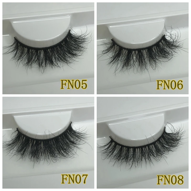 Mikiwi FN Natural Mink Lashes 10-12MM Super Fluffy Short Eyelashes Faux Cils GB Popular Messy Lashes Less Hair Faux Lashes