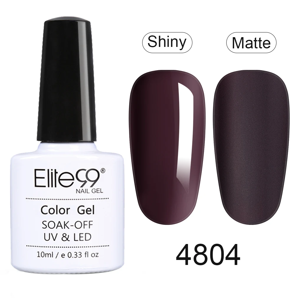 Гель-лак Elite99 10 мл Macchiato Soak Off UV светодиодный лак для ногтей праймер Гель-лак для ногтей однородного цвета для ногтей художественный гель для ногтей лак - Цвет: ZHS4804