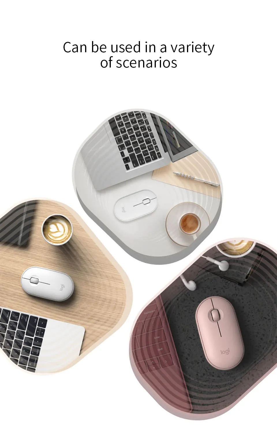 Xiaomi Mijia logitech Cobblestone беспроводной Bluetooth двухрежимный Тонкий Модный немой двойной Соединительный оптический трекинг ноутбук