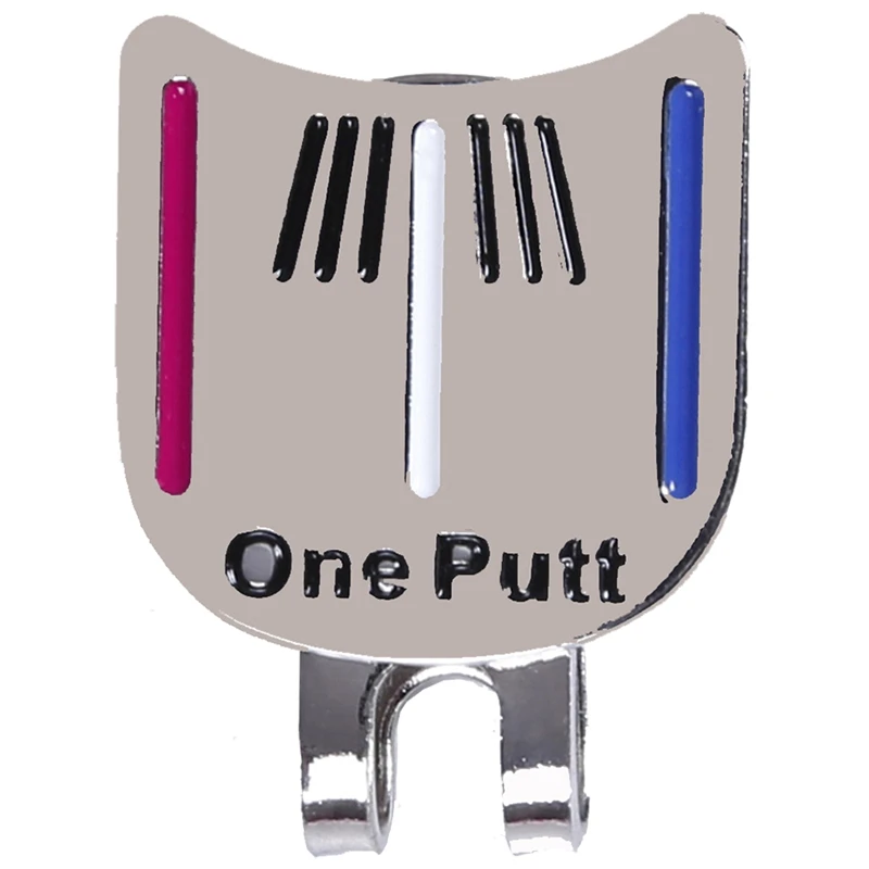 Multi Магнитная крышка клип съемный металлический golf one putt прицеливания Мяч Маркер Набор - Цвет: Multi