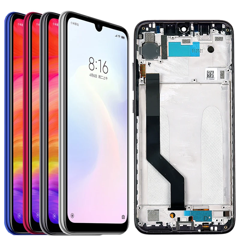 Оригинальный 10 дюймовый сенсорный ЖК дисплей для Xiaomi Redmi Note 7 с рамкой Pro IPS экран