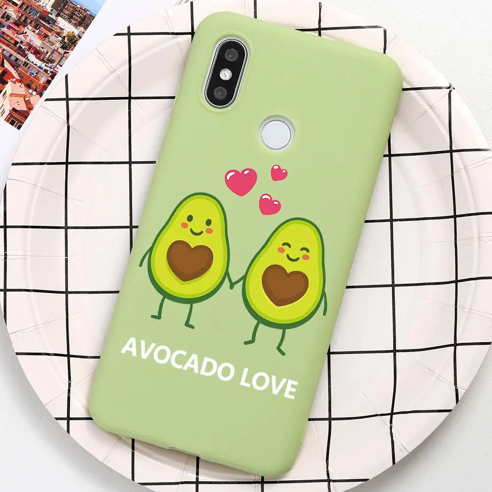 Зеленый чехол Avocado для Xiaomi Redmi Note 8 8T K20 S2 6 5 Pro Plus 6A 7A 5A TPU Мягкий Подарочный чехол для Redmi Note 7 Pro