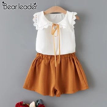

Bear Leader Baby Girls Clothes Summer Children's Girls Clothing Sets 2pcs Kids Baby Clothes Toddler Chiffon Bowknot Pants Suit