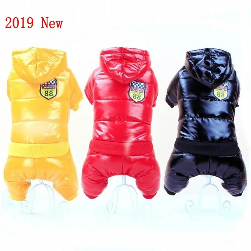 Prix 2019 nouveau tissu imperméable chien manteau hiver grande taille chien vêtements épaississement chien doudoune vêtements pour chiens de compagnie Costume