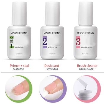 

Dipping Powder Set Glitter Shining Manicure Tool Portable Nail Art Home Salon DIY Fast Dry Desiccant Polish Chrome Pigment