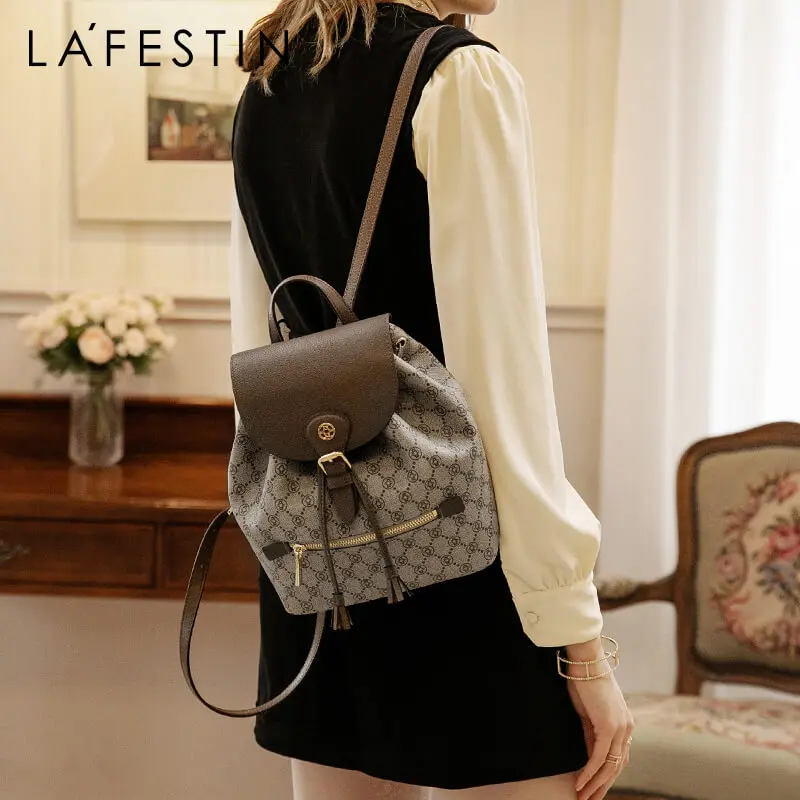 Backpack Travel LAFESTIN Female Schoolbag Shoulder-Bag Large-Capacity Fashion Trend Leisure