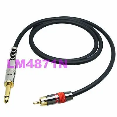 DHL/EMS 20 лотов УДЛИНИТЕЛЬ шнур L-2T2S 6,35 мм штекер моно TS к RCA TV plug красный для аудио-d2