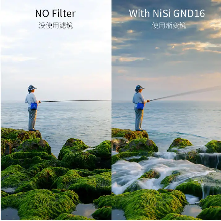 NiSi PRO NANO MC GND16(1,2) GC-GRAY Градуированный фильтр с нейтральной плотностью 67 мм/72 мм/77 мм/82 мм оптическое стекло