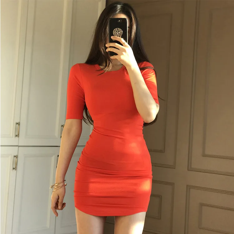 tight jersey dress