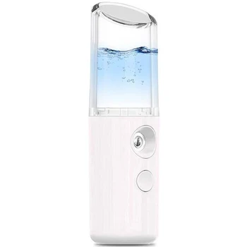 

Humidifier Steam Face Nano Spray Water Meter Portable Cold Spray Face Moisturizing Humidification-White