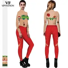 VIP модный костюм русалки для женщин, сексуальный Рождественский костюм, сексуальный женский костюм рыбьей чешуи, цветастый комбинезон