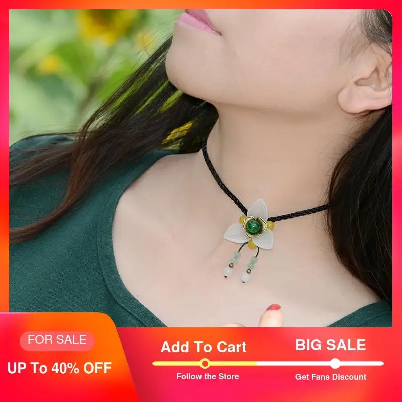 Женское Ожерелье чокер с подвеской в виде цветка|chokers necklaces for women|choker fashion necklaceschoker