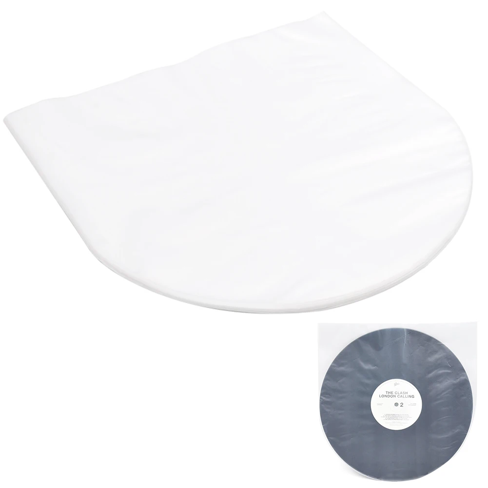 

50PCS Vinyl Record Sleeve Protection Bag Inner Anti-Static Clean Home Audio Storage Dustproof Replacement Turntable Accessories