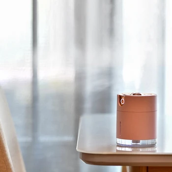 

Water Pattern Wireless Air Humidifier Ultrasonic USB Rechargeable Aroma Air Essential Oil Diffuser for Travel Office Pink