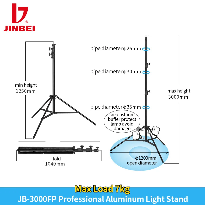Stand Tripod | Air Cushion | Light Stand | Jinbei - Jb2600