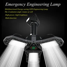 Светодиодный складной светильник для гаража, мастерской, заводской ремонт, многофункциональная энергосберегающая портативная подключенная Шахтерская лампа