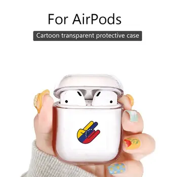 

Protector Cover For AirPods 1 2 TPU Box Transparen For apple air pods Bluetooth Wireless Earphone Cases Venezuela Shocker Flag
