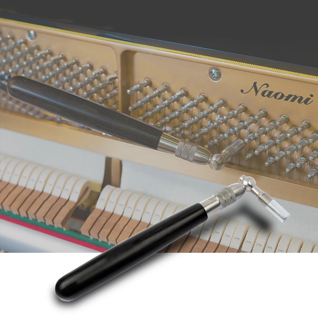 

Professional Piano Tuning Hammer Wrench Tool Octagon Core Stainless Steel Hammer Sandalwood Handle Piano Tuning Tool