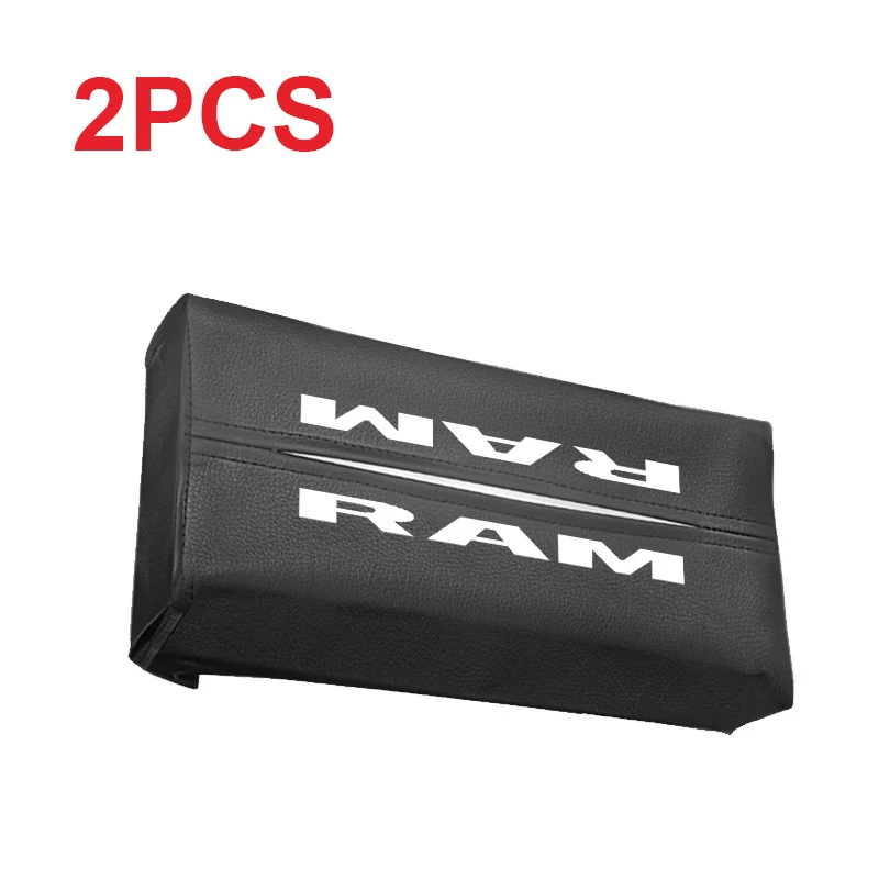 2pcs Бумажный мешок для салфеток на заднем сиденье автомобиля для Dodge ram, коробка для салфеток автомобиля, автомобильные аксессуары - Название цвета: 2pcs