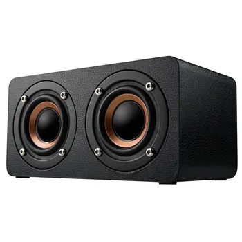 

Mini Doodle Wooden Subwoofer Wireless Bluetooth speaker BT FM Speaker Enhancebas Home Use Music Player