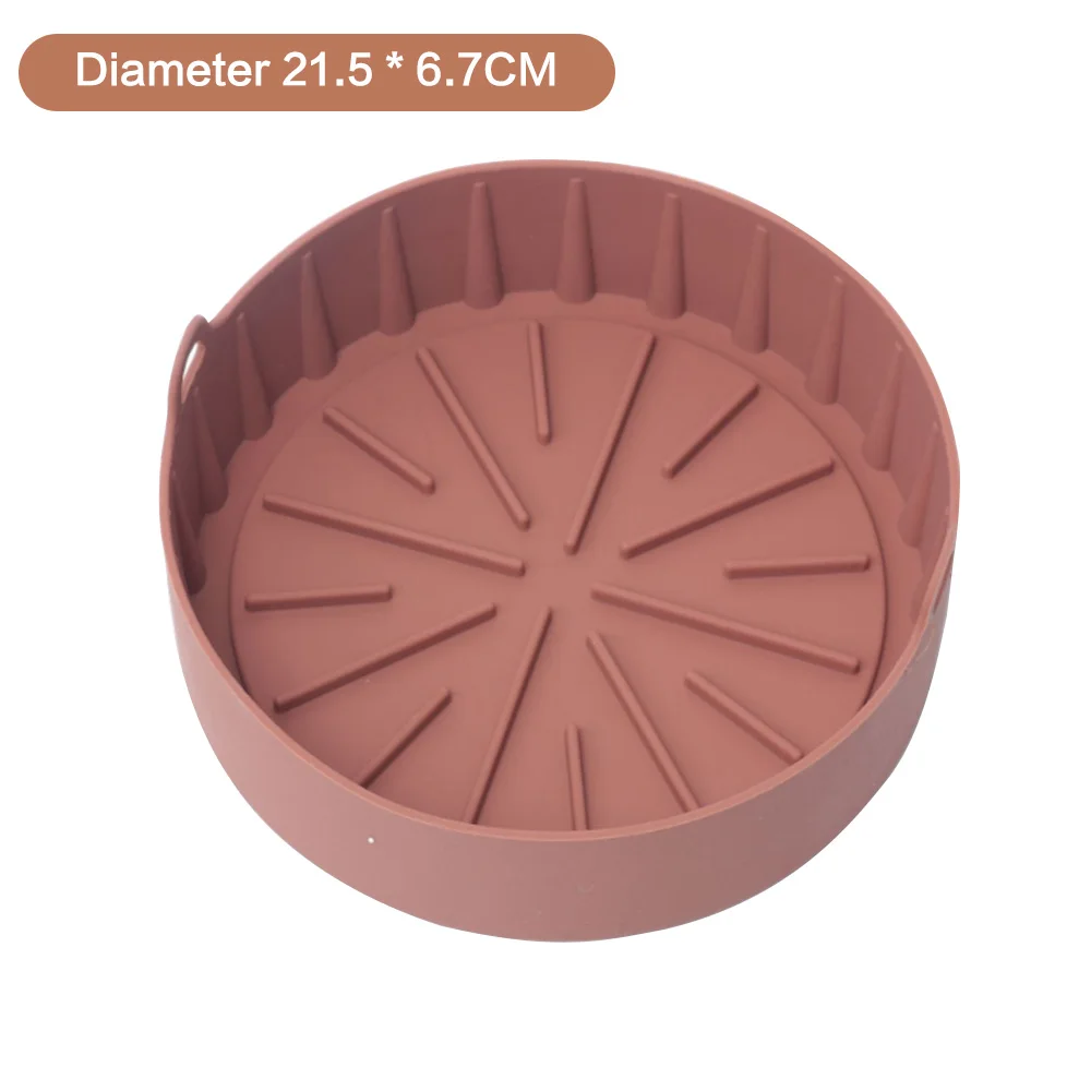 

Air Fryer Thick Silicone Grill Pan Air Frying Accessories Bread Cake Fried Chicken Pizza Baking Kitchen Cooking Tools