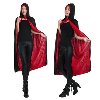 

Halloween Costume Children's Day Costume Death Cloak Cape Double Color Double Hat Cape Halloween