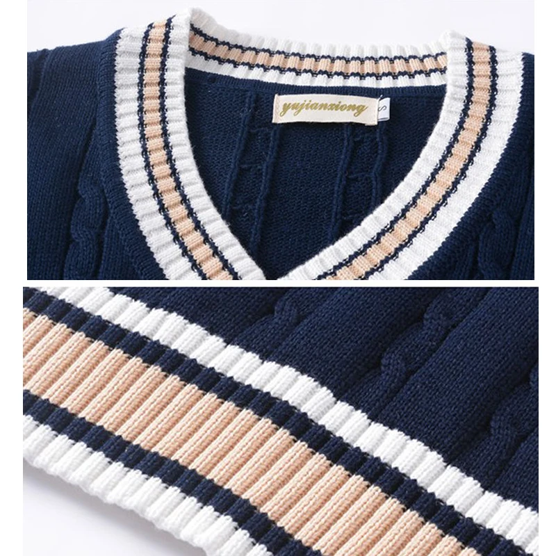 Mens Fashion Winter Thick V-Neck Sleeveless Vest Sweater Cotton Loose Knitting