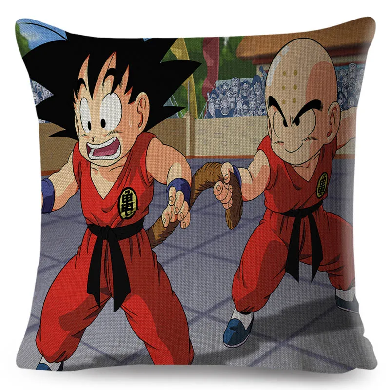 Классический Аниме Dragon Ball логотип Наволочка для дивана мультяшное украшение для дома Сон Гоку льняная наволочка 45*45 см наволочка - Цвет: 5