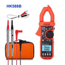 Профессиональный цифровой клещи AC/DC Вольтметр клещи амперметр с температурой NCV токовые клещи мультиметр измерительный зажим