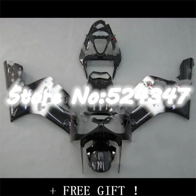 100%Fits For KAWASAKI black white NINJA ZX6R ZX636 03-04 03 04 B873 ZX 6 R 6R 636 2003 2004 Hot Black west Fairing | Автомобили и