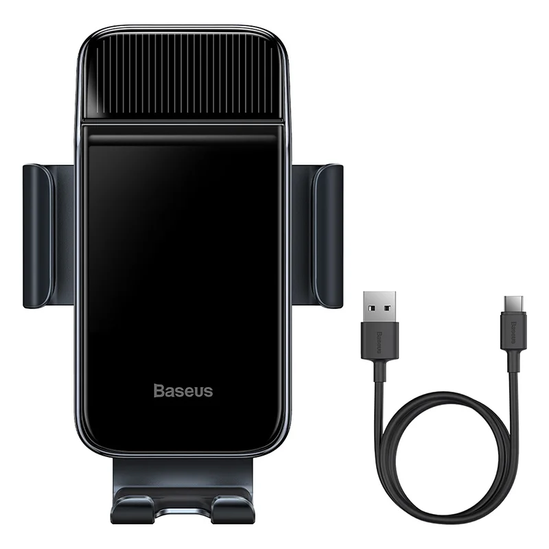 Baseus Bicycle Phone Holder Solar Power Electric Sensor Motorcycle Mobile Cellphone Stand GPS Mount For iPhone Samsung XIAOMI wireless charging stand for iphone and apple watch Holders & Stands