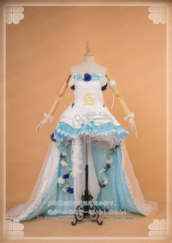 LoveLive! солнце! Aqours Watanabe вы свадебное Пробуждение великолепное белое платье костюм на Хэллоуин для женщин