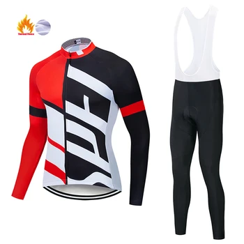 

New 2020 Winter Fleece Men Cycling Jersey Set Mountian Bicycle Clothes Wear Ropa Ciclismo Racing Bike Clothing Cycling Set
