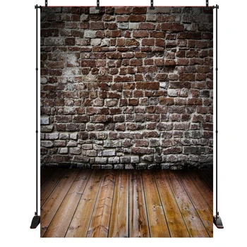 

Acejoker Brick Wall Wooden Wall Portrait Backdrop Birthday Party Baby Shower Photography Video Background Banner