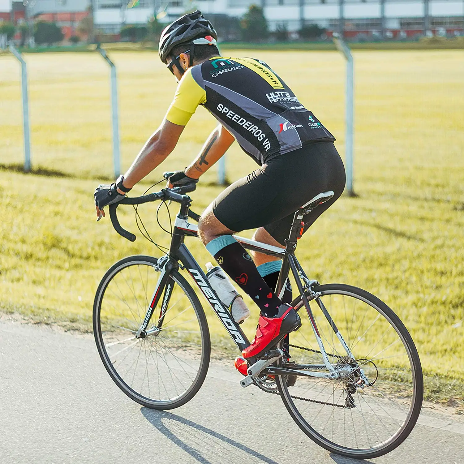 Meias de Compressão dos Homens para Mulheres Pares Pacote Joelho Alto 30 Mmhg Esportes Meias Edema Diabetes Varizes Correndo Tamanho s m 3 - 24 homens das mulheres joelho alto 30 mmhg