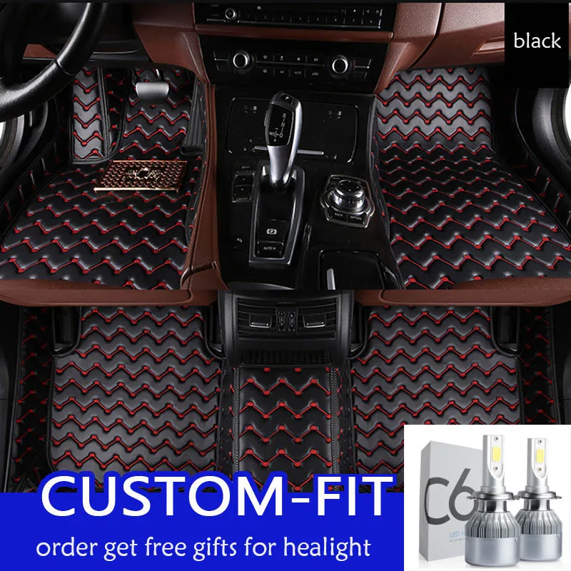 

Shenlao for toyota verso accessories 2009-2015 Custom foot Pads automobile carpet car covers leather car floor mats for toyota