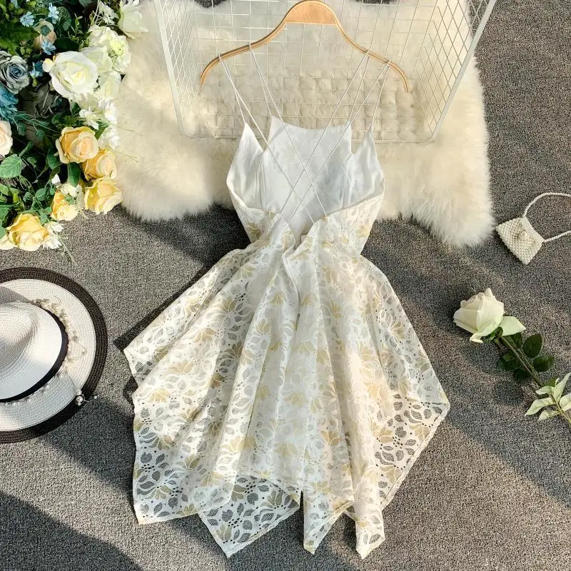 Пляжная юбка Vestidos кружевное асимметричное белое сексуальное женское пляжное